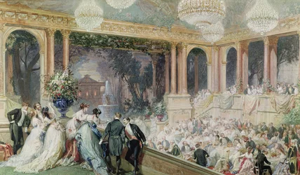 Cena en las Tullerías, 1867